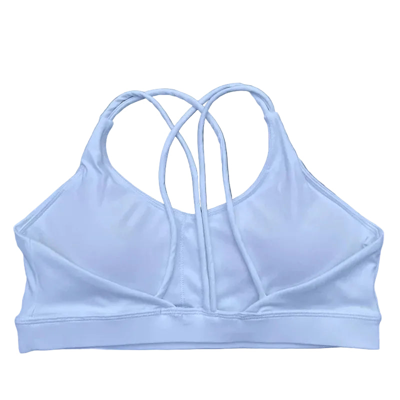 Women’s Solid Color High-Support Workout Sports Bra