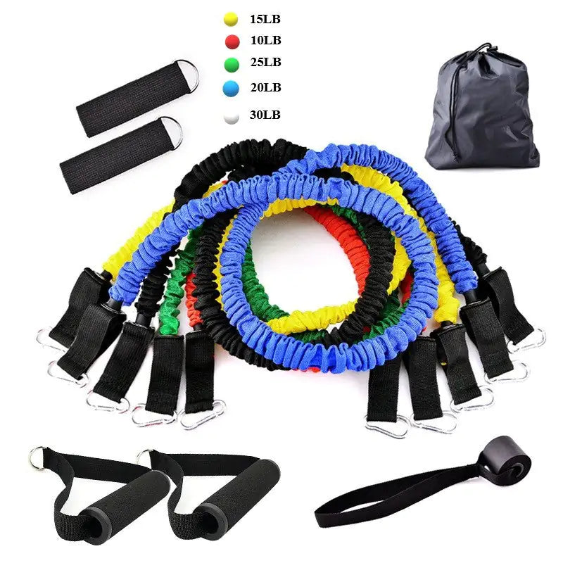 Portable Fitness Rally – Resistance Band Set for Full-Body Home Workouts