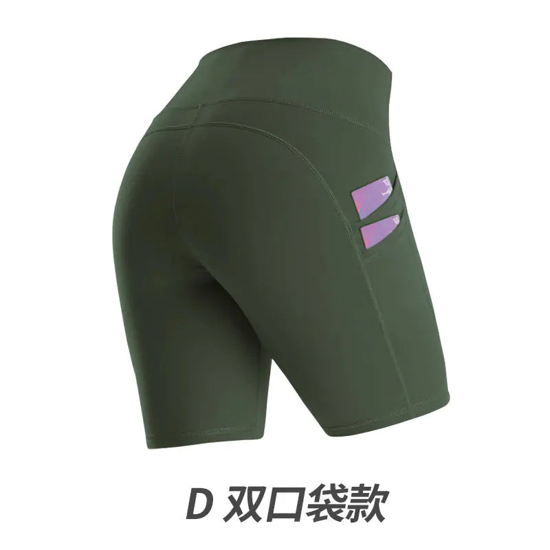 Women’s High-Waist Pocketed Yoga Shorts – Premium Studio-Style Fitness Wear