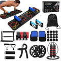 Push-Up Board Home Gym Set  At-Home Full Body Workout Set with Resistance Bands, Ab Roller Wheel & Pilates Bar for Men & Women