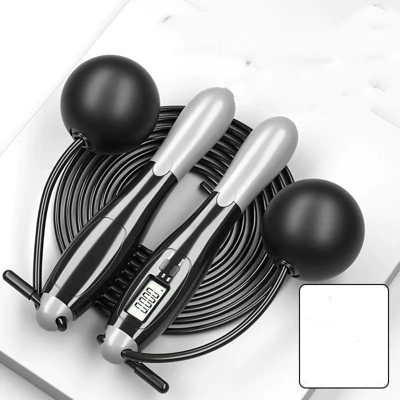 Smart Cordless Jump Rope with Weighted Balls – Ball Fitness Rope