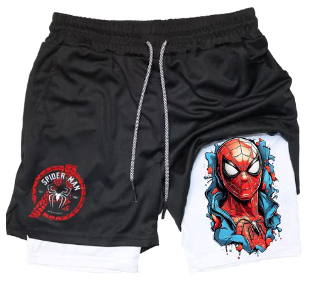 Marvel Venom Gym Shorts for Men – Spider-Man Fitness Workout & Training Shorts