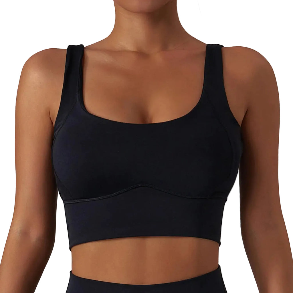 Women’s Quick-Dry Shock-Absorbing Push-Up Sports Bra for Yoga & Fitness