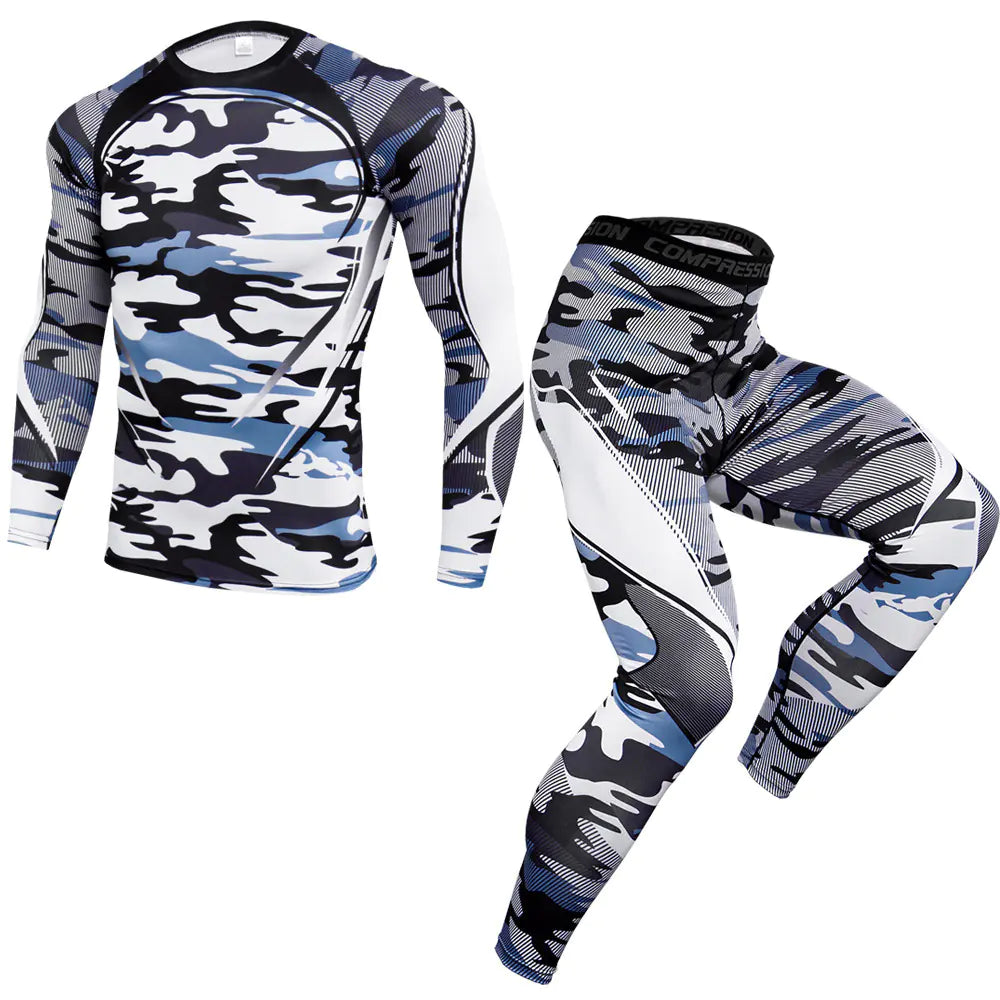 Men's Long Sleeve Gym/Workout Set