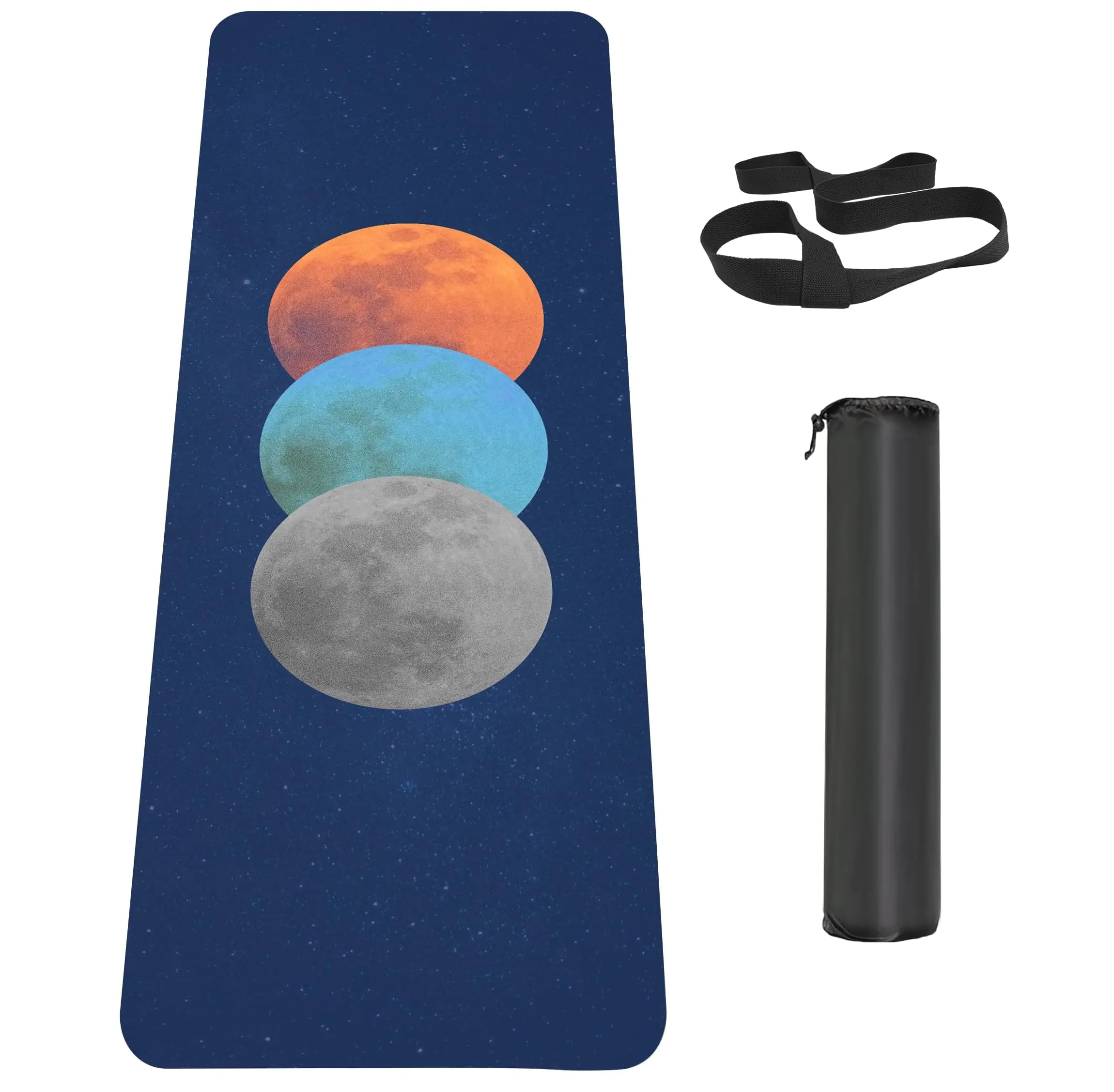 Non Slip Yoga Mat TPE Workout Mat for Men Women Thick Workout Mat with Carrying Strap Fitness Mats for Exercise Yoga Fitness Pilates Floor Workouts (72" x 24" x 6mm)