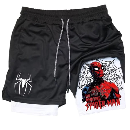 Marvel Venom Gym Shorts for Men – Spider-Man Fitness Workout & Training Shorts