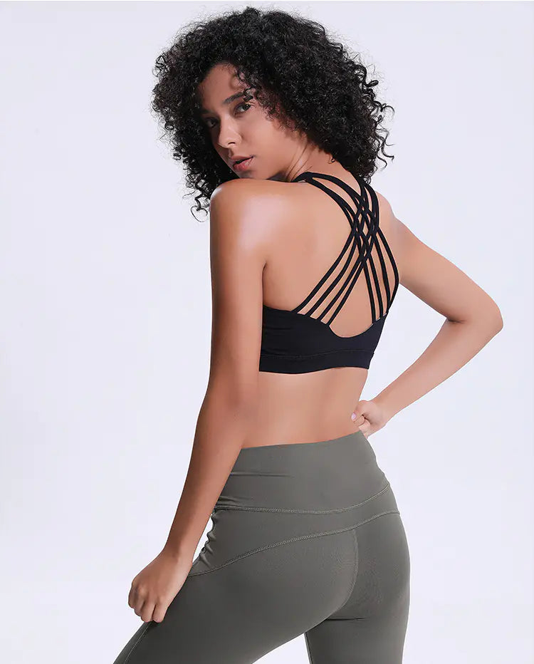 Women’s Yoga Fitness Top – Wireless Sports Bra Vest for Gym, Yoga & Training