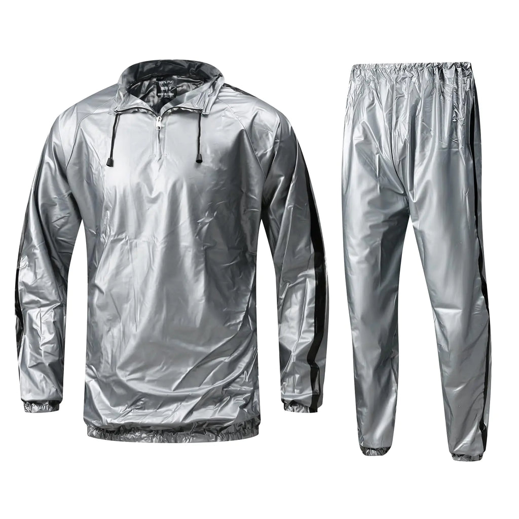 Sauna Sweat Suit for Men & Women – Lightweight Anti-Rip Gym Workout Fitness Wear