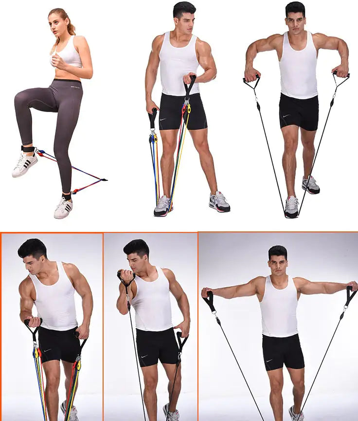 Portable Fitness Rally – Resistance Band Set for Full-Body Home Workouts