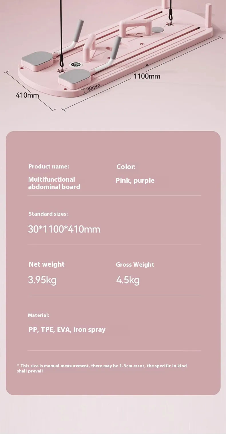 Multifunctional Fitness Board – Color-Coded Push-Up & Full-Body Training Board