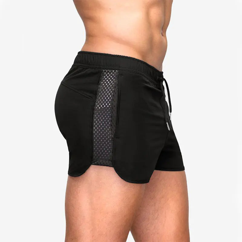 Summer Stretch Mesh Fitness Sprint Training Shorts – Breathable Lightweight Athletic Workout Shorts