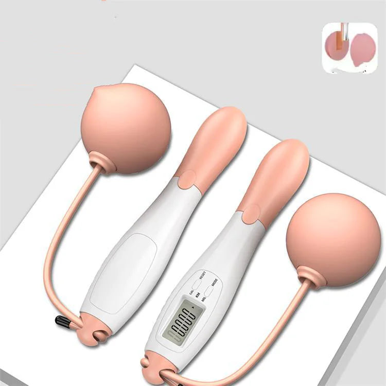 Smart Cordless Jump Rope with Weighted Balls – Ball Fitness Rope