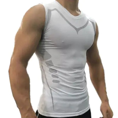 Fitness Tank Top & Compression Training Shirt – Athletic Performance Sleeveless Workout Top
