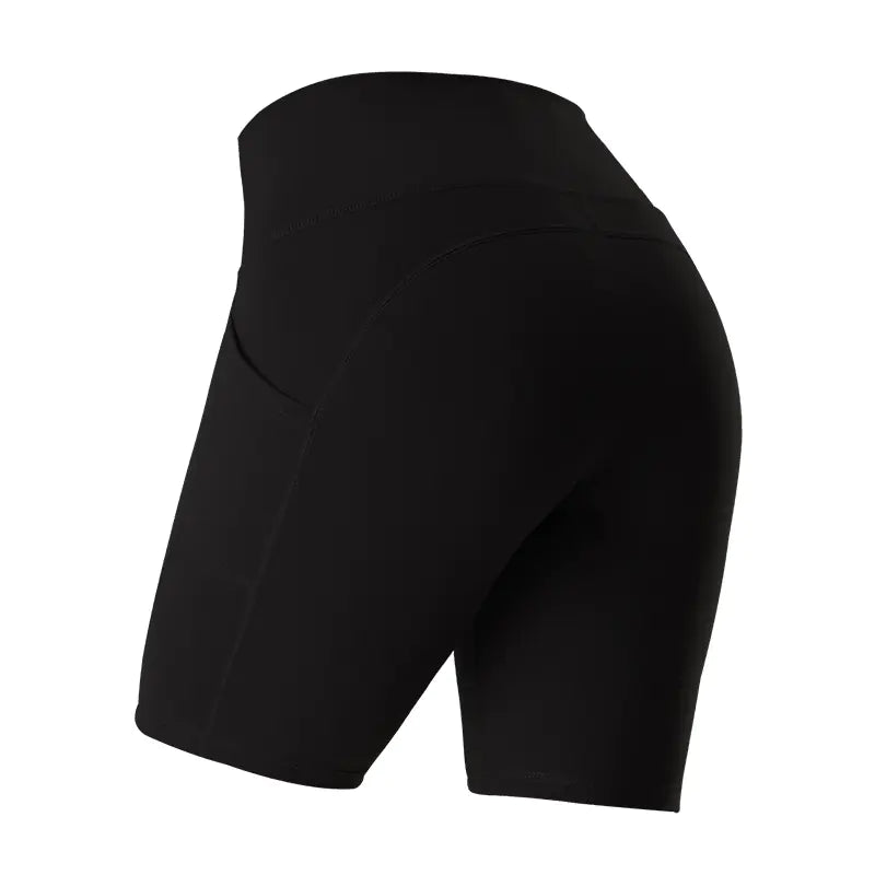 Women’s High-Waist Pocketed Yoga Shorts – Premium Studio-Style Fitness Wear