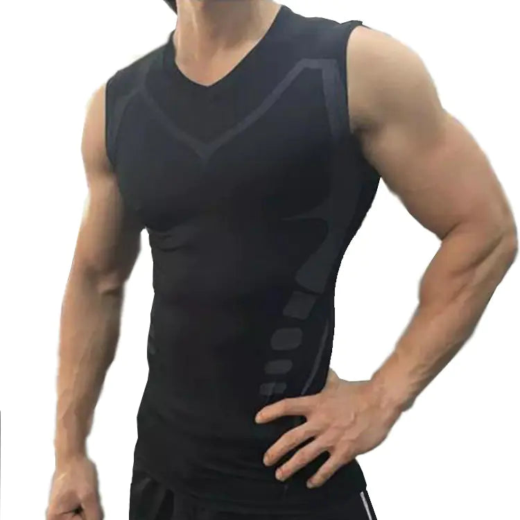 Fitness Tank Top & Compression Training Shirt – Athletic Performance Sleeveless Workout Top