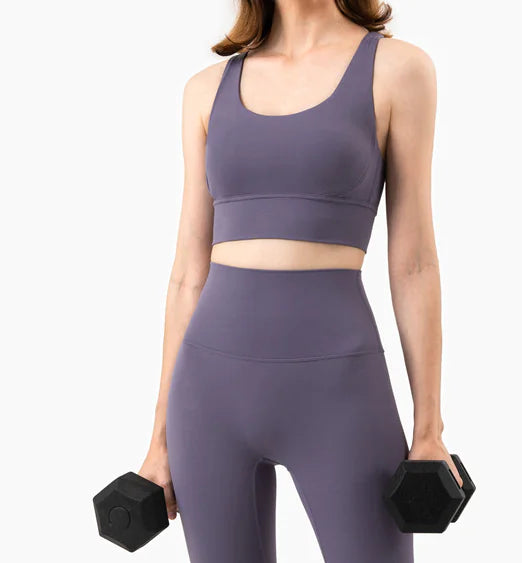 Women’s Quick-Dry Shock-Absorbing Push-Up Sports Bra for Yoga & Fitness