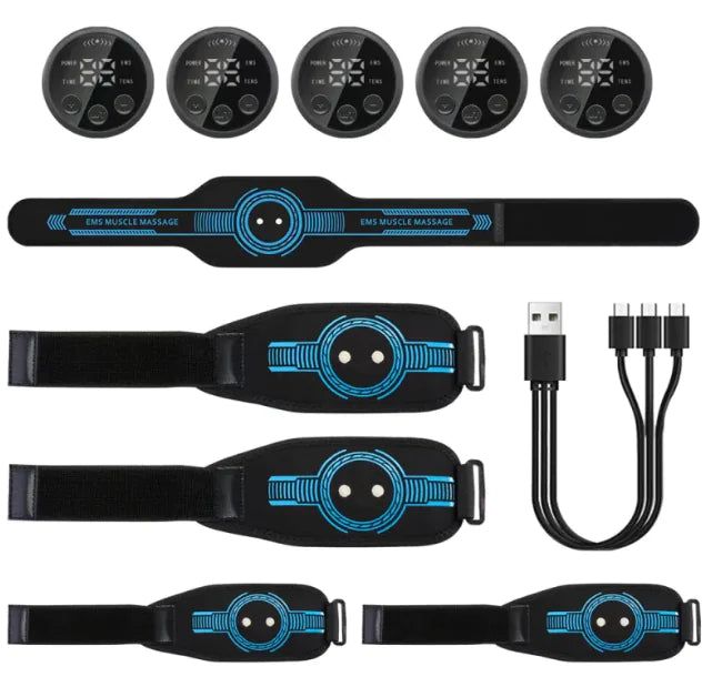 Smart Fitness Belt – EMS Abdominal Trainer for Body Shaping & Massage