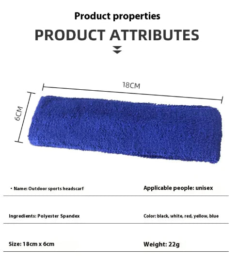 Unisex Cotton Sports Headband