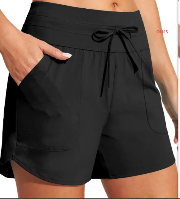 Summer Stretch Training Fitness Shorts with Pockets – Lightweight Athletic Workout & Gym Shorts