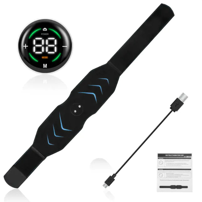 Smart Fitness Belt – EMS Abdominal Trainer for Body Shaping & Massage