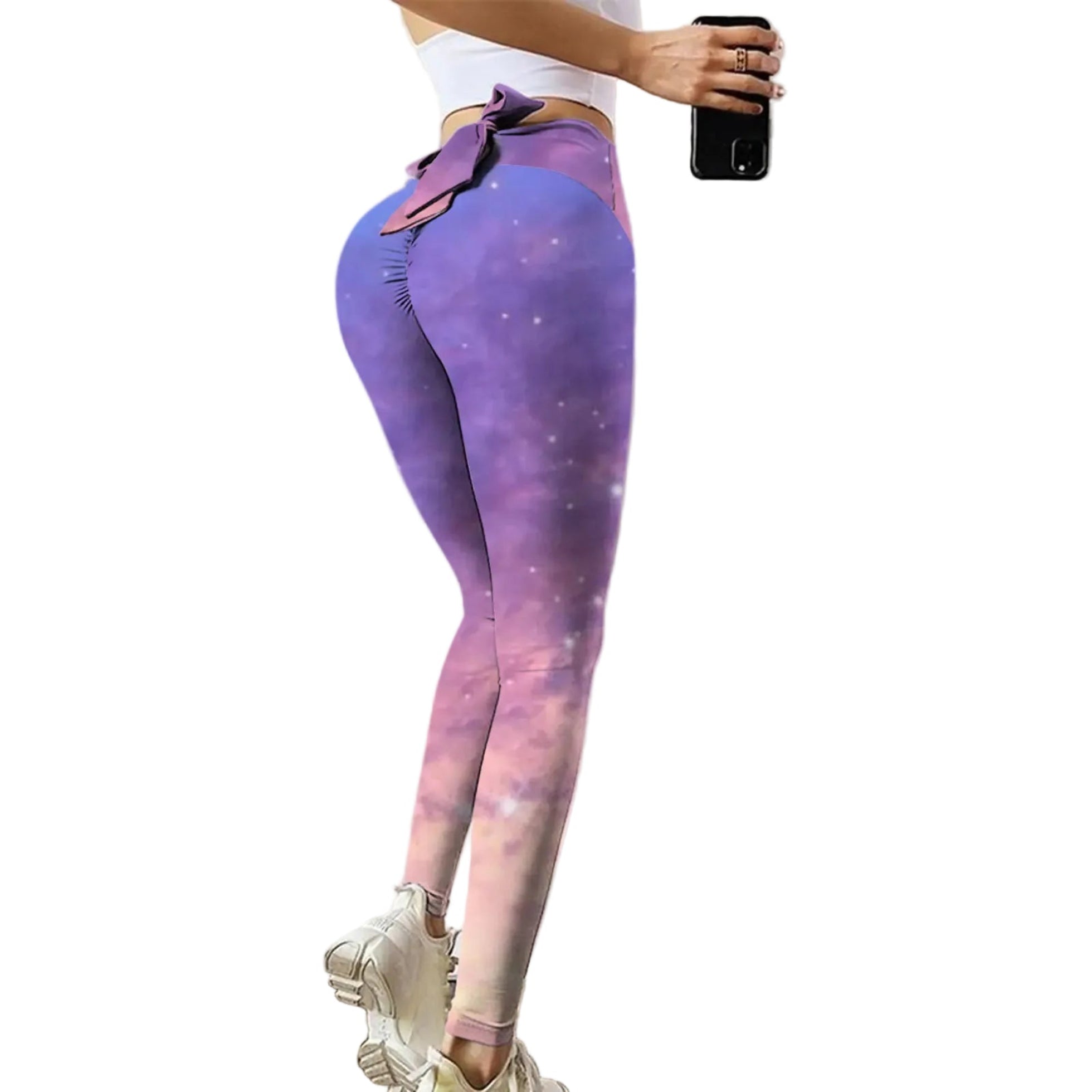 High Waist Printed Stylish Modal Workout Sculpting Leggings