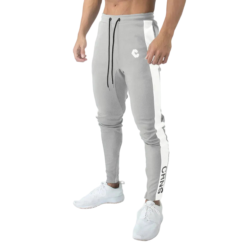 Men’s Cotton Zip-Ankle Running Joggers – Spring & Autumn Athletic Trousers
