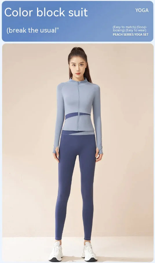 Women’s Yoga 3Pc Workout Set – Breathable Activewear Top & Pants