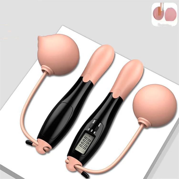 Smart Cordless Jump Rope with Weighted Balls – Ball Fitness Rope