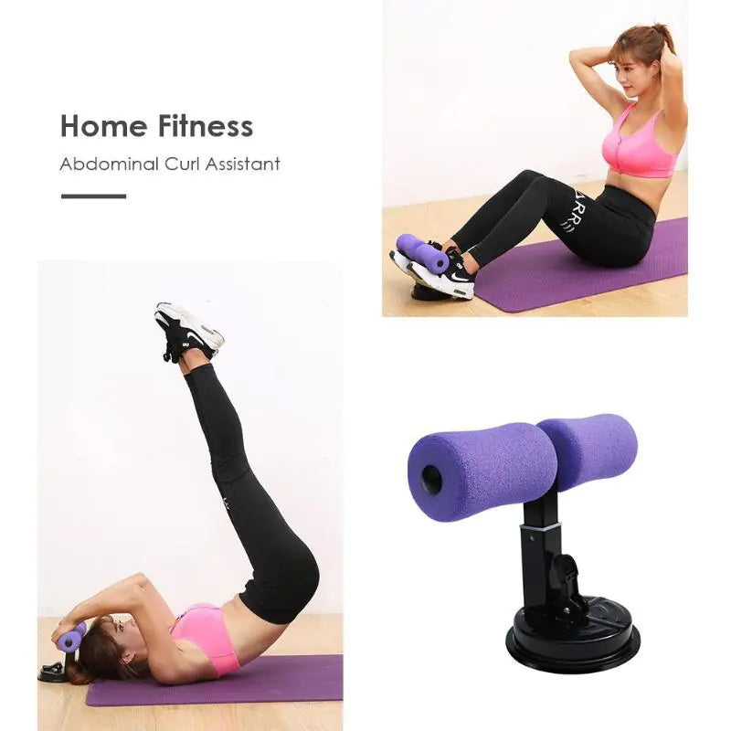 Compact Home Ab Workout Device Portable Suction Sit-Up Bar (Adjustable Core Trainer)