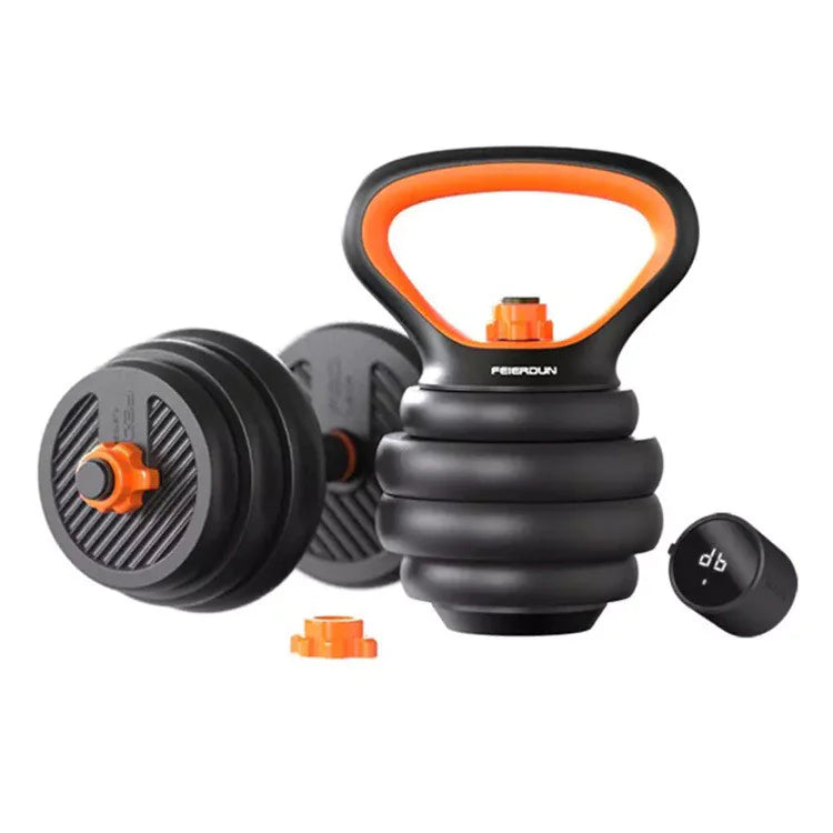 Multifunctional Fitness Dumbbell & Kettlebell Set – Adjustable Home Gym Weights