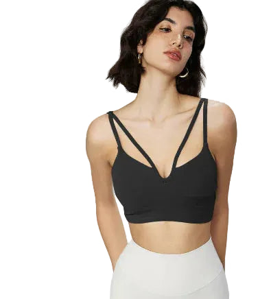 Stylish Reversible Sports Bra for Fitness – Women’s Nylon Workout Bra