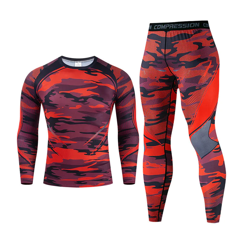 Men's Long Sleeve Gym/Workout Set