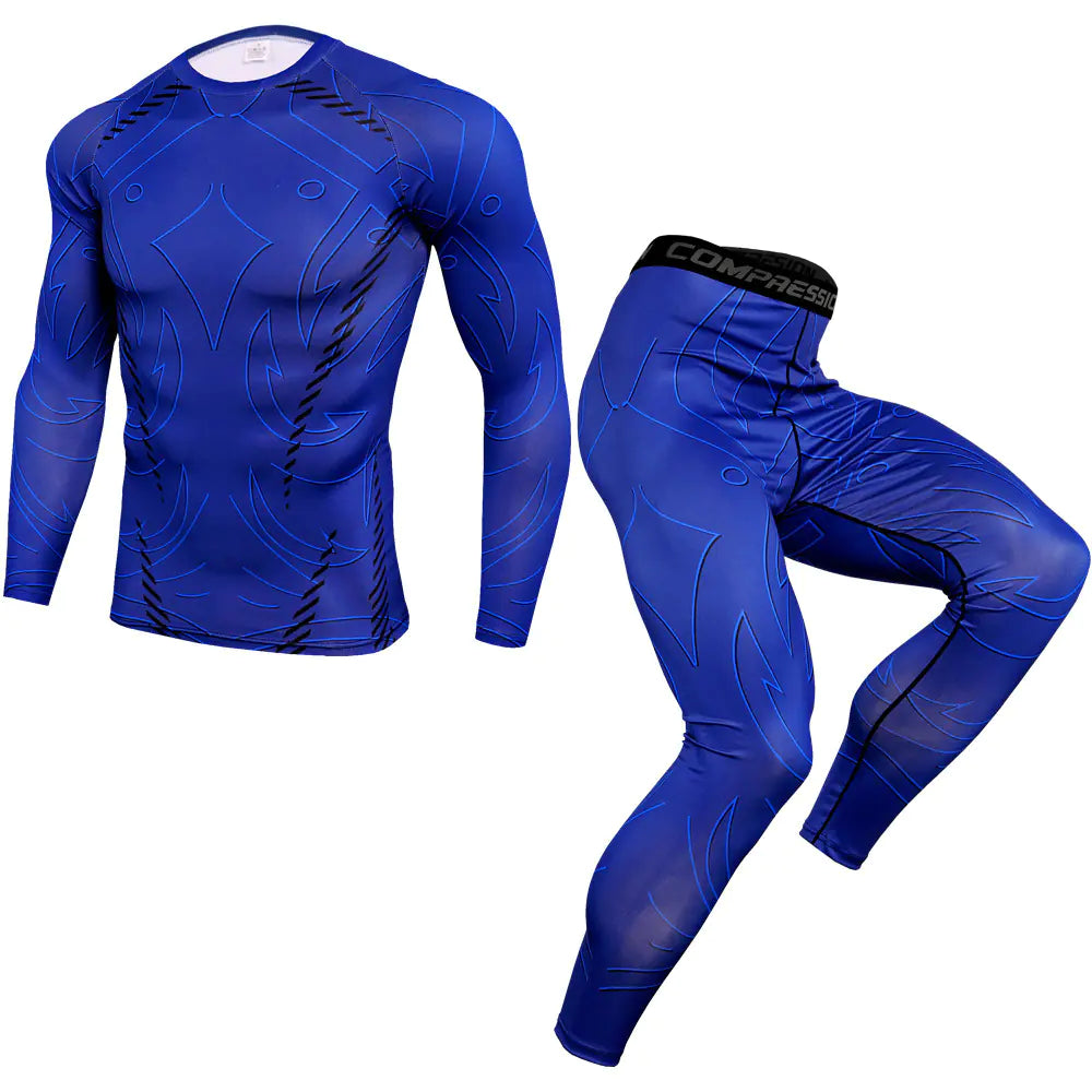 Men's Long Sleeve Gym/Workout Set