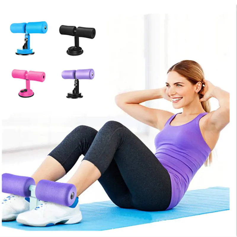 Compact Home Ab Workout Device Portable Suction Sit-Up Bar (Adjustable Core Trainer)