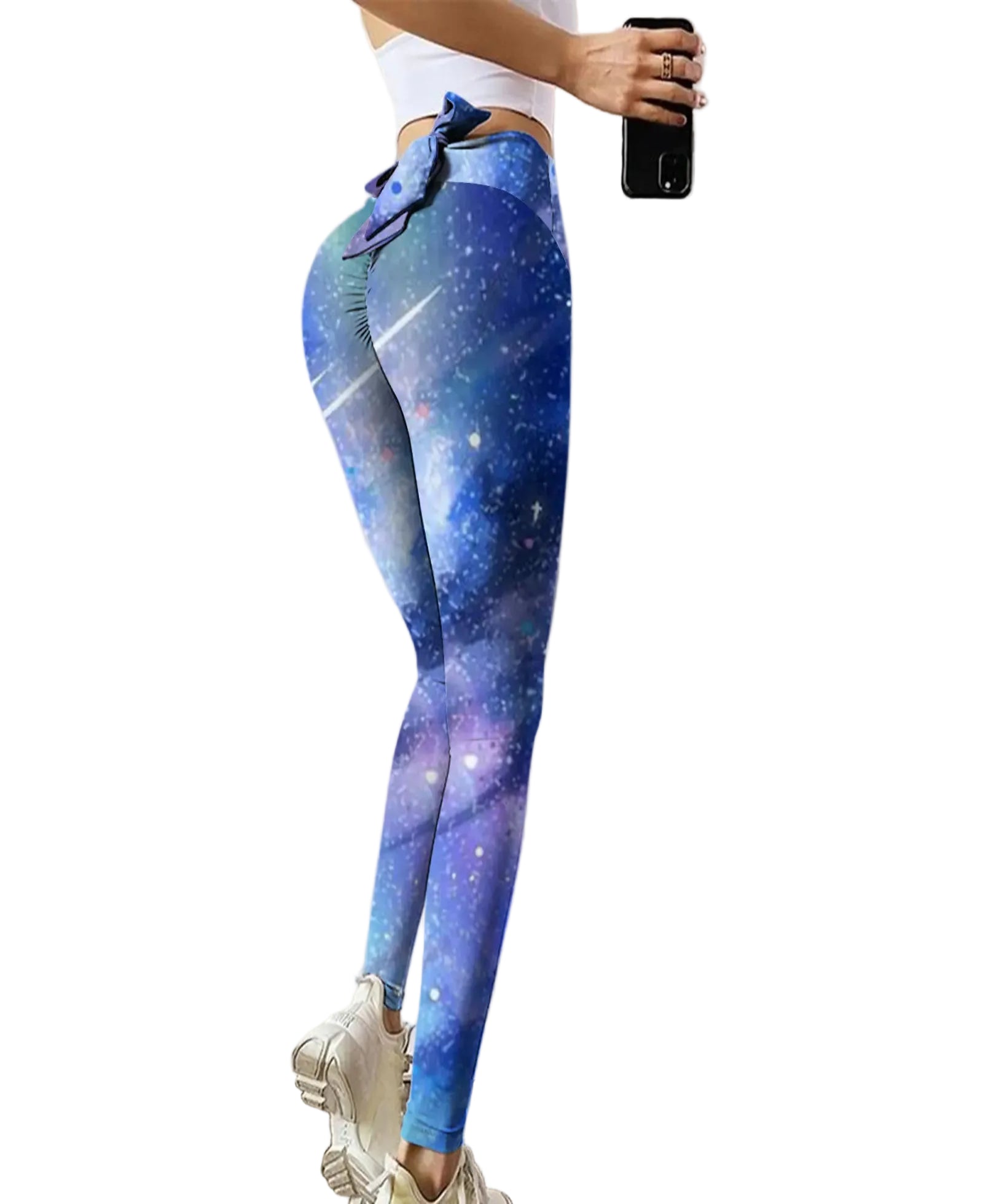 High Waist Printed Stylish Modal Workout Sculpting Leggings