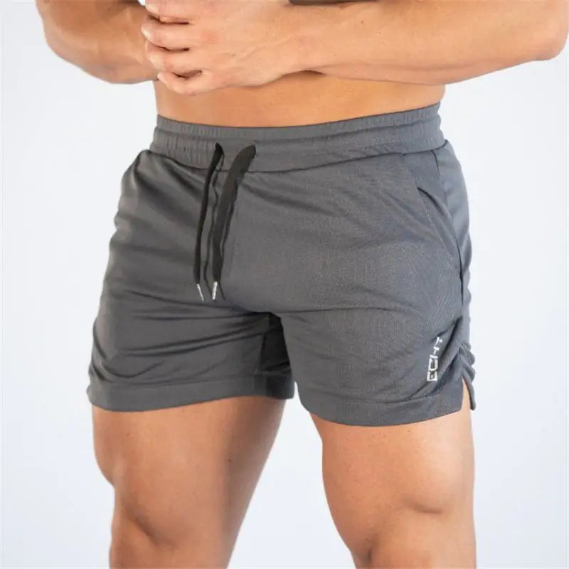 Men’s Fitness Bodybuilding Workout Shorts – Athletic Gym Training Shorts for Exercise, Running & Casual Wea