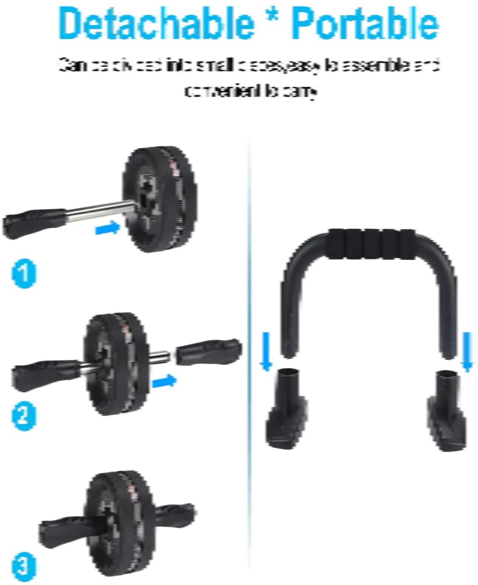 Multi-Functional Ab Wheel Roller Kit (6-in-1)