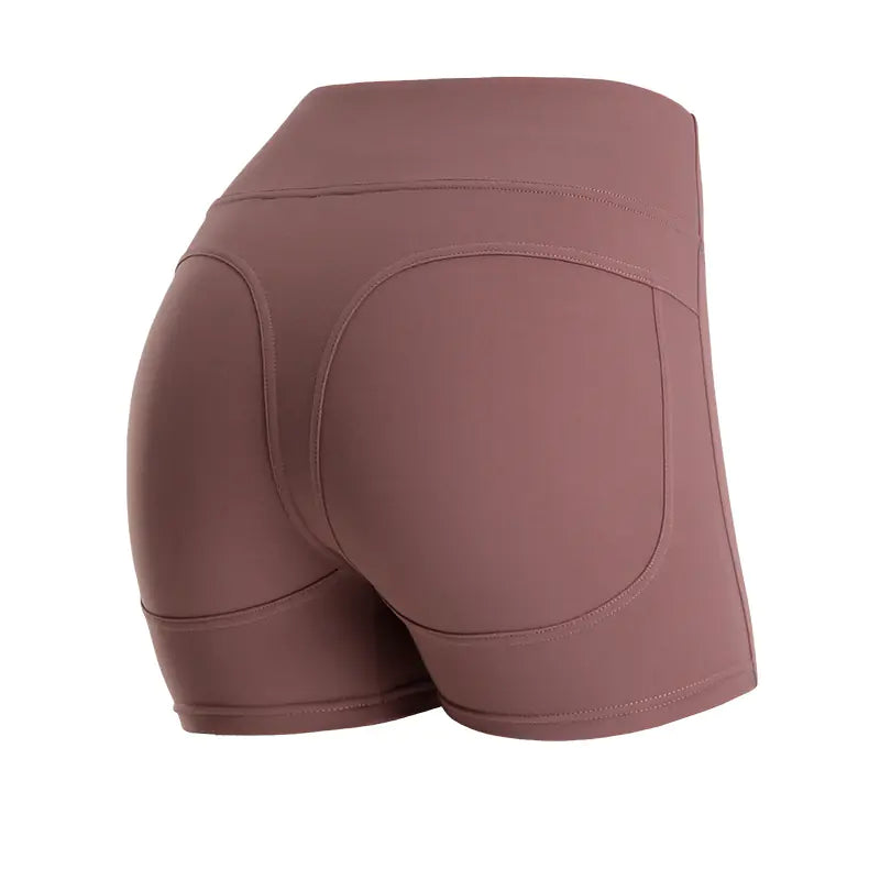 Women’s High-Waist Pocketed Yoga Shorts – Premium Studio-Style Fitness Wear