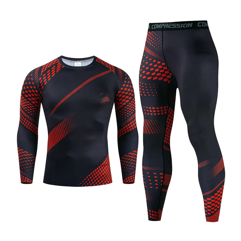 Men's Long Sleeve Gym/Workout Set