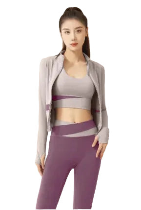 Women’s Yoga 3Pc Workout Set – Breathable Activewear Top & Pants