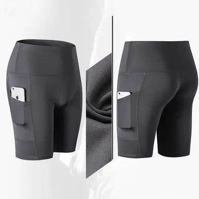 High-Waisted Yoga Fitness Shorts – Women’s Stretchy Workout & Gym Training Shorts