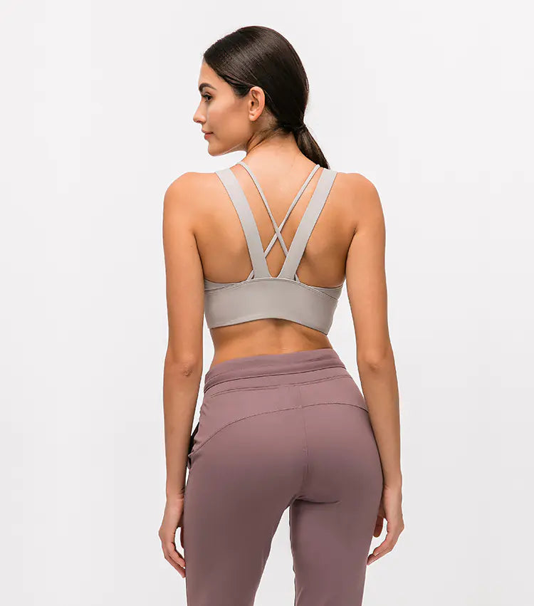 Women’s Wireless Sports Bra for Yoga & Fitness Training