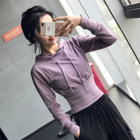 Women’s Slim Fit Pullover Hoodie – Athletic Fitness & Sports Training Hoodie