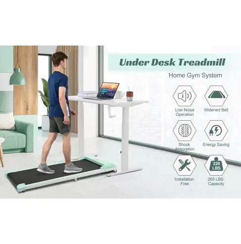 2-in-1 Under Desk Electric Treadmill – 2.5HP