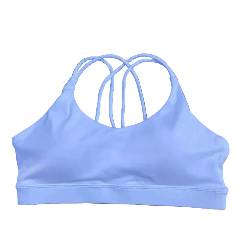 Women’s Solid Color High-Support Workout Sports Bra