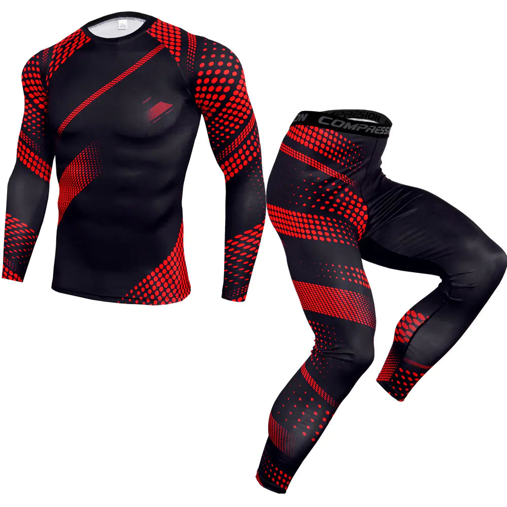 Men's Long Sleeve Gym/Workout Set