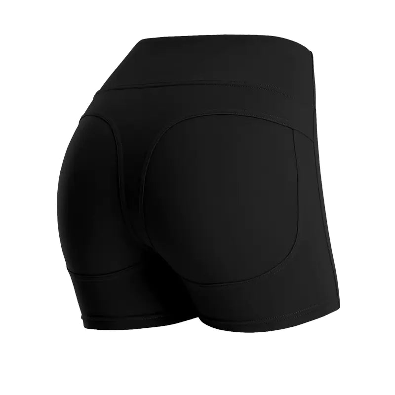 Women’s High-Waist Pocketed Yoga Shorts – Premium Studio-Style Fitness Wear