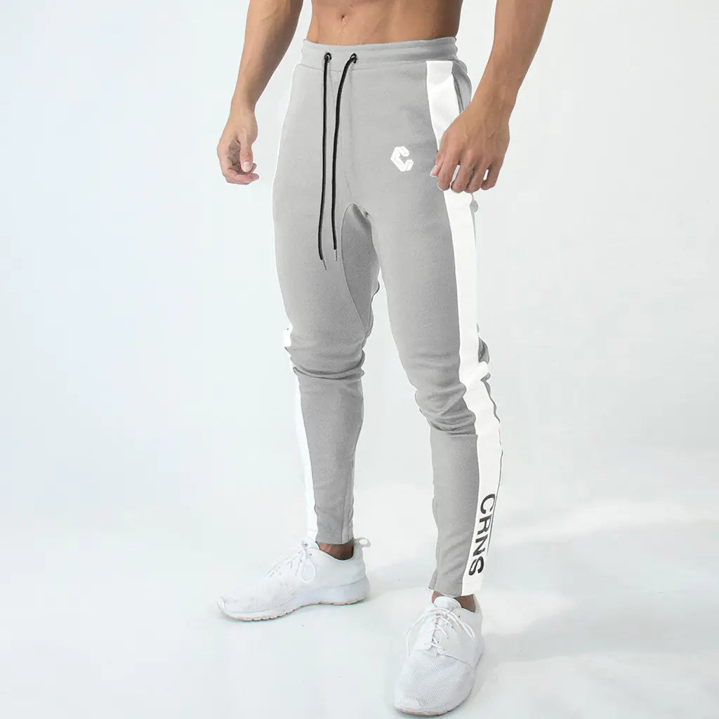 Men’s Cotton Zip-Ankle Running Joggers – Spring & Autumn Athletic Trousers