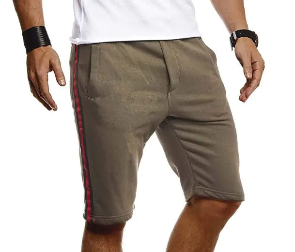 Solid Color Sports Shorts for Fitness Training – Men’s Athletic Workout & Gym Shorts