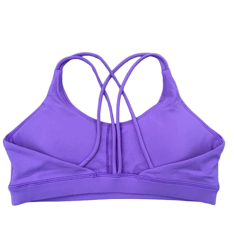 Women’s Solid Color High-Support Workout Sports Bra